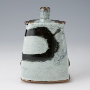 James Hake Ceramics - Thrown and altered bottle.