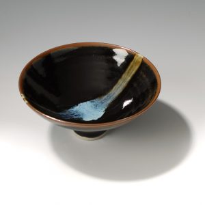 James Hake Ceramics - Bowl Tenmoku and Chun glazes.